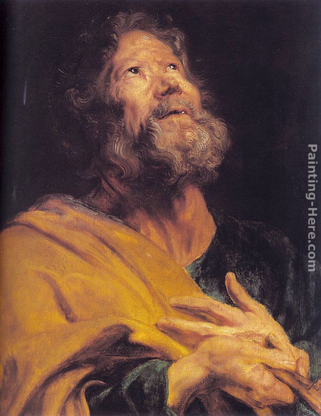The Penitent Apostle Peter painting - Sir Antony van Dyck The Penitent Apostle Peter art painting